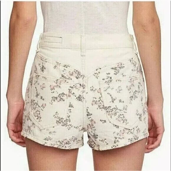 Rag & Bone HIGH RISE‎ Floral Jean Shorts Denim Size 28 x 2.5" Casual - Picture 2 of 9